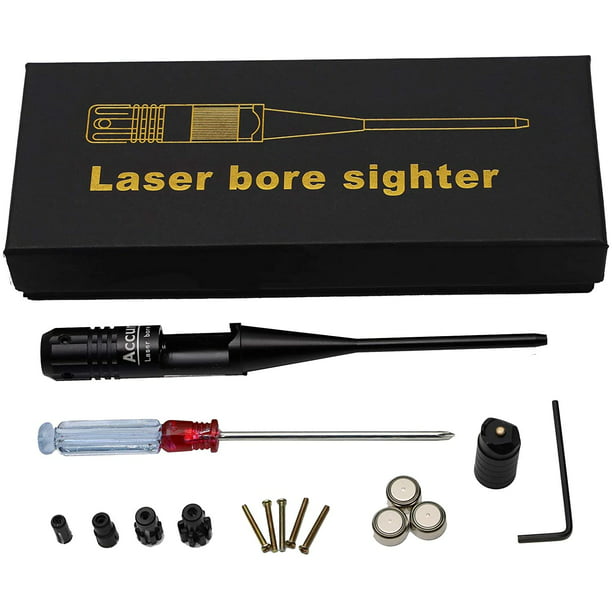 Red Laser BoreSighter Bore Sight kit for .22 to .50 Caliber Rifles Handgun